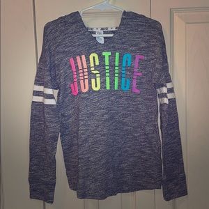 Justice girls size 6 hoodie